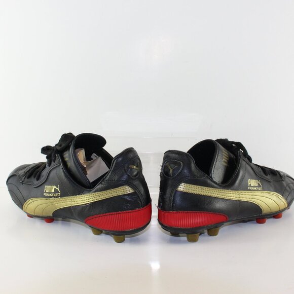 Puma Frankfurt Black Leather Soccer Cleats Mens (US 8/EU 41) - Picture 6 of 8